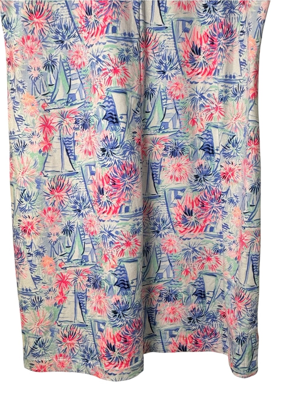 NWOT Lilly Pulitzer Larsen Shift Dress in Sea to Shining Sea Print Size XL - Picture 9 of 12